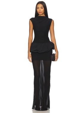 [春季新品]Bec + Bridge Ida Bubble Maxi Dress 黑色REVOLVE小众