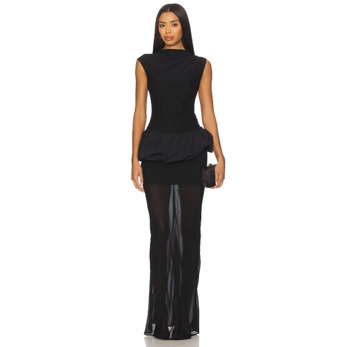 [春季新品]Bec + Bridge Ida Bubble Maxi Dress 黑色REVOLVE小众