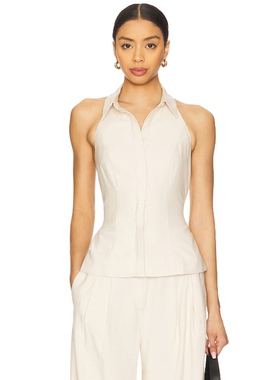 [春季新品]SOVERE Eve Top 奶油色REVOLVE小众新款