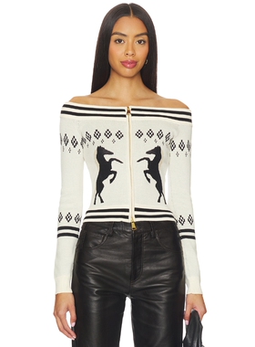 Understated Leather HORSE GIRL 上装 revolve小众新款 黑色、白