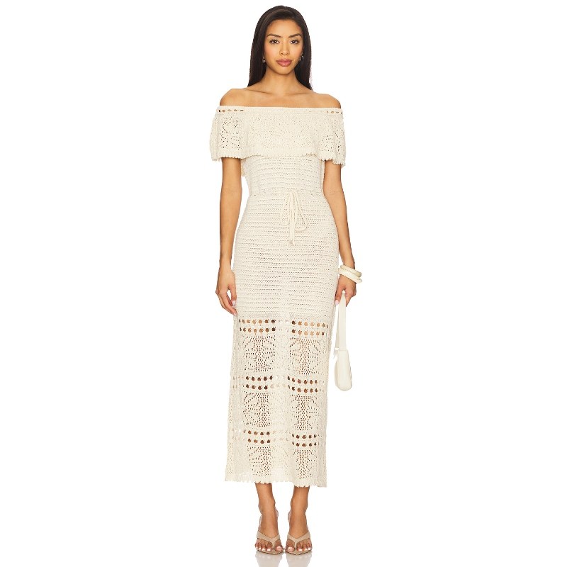 Line & Dot WILDA 中长款连衣裙女 中性色调REVOLVE新款