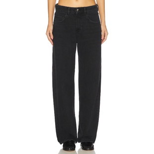 Denim 复古风REVOLVE小众新款 BEA 黑色美式 阔腿 Icon
