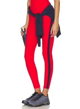 Splits59 CLARE 打底裤 红色 美式休闲风REVOLVE小众新款