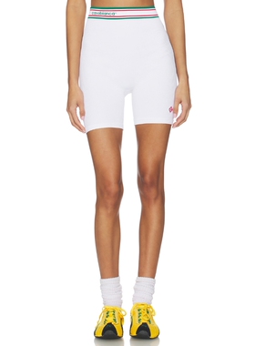 Casablanca SEAMLESS 机车短裤 revolve小众新款 白色