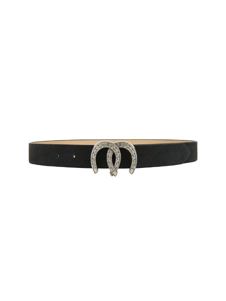 Understated Leather HORSESHOE 腰带 revolve小众新款 黑色