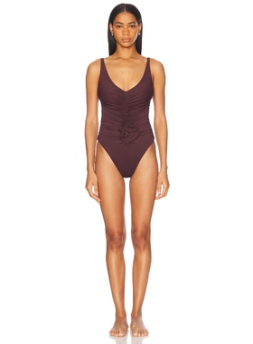 Magda Butrym 泳装 棕色 y2k辣妹风REVOLVE小众新款