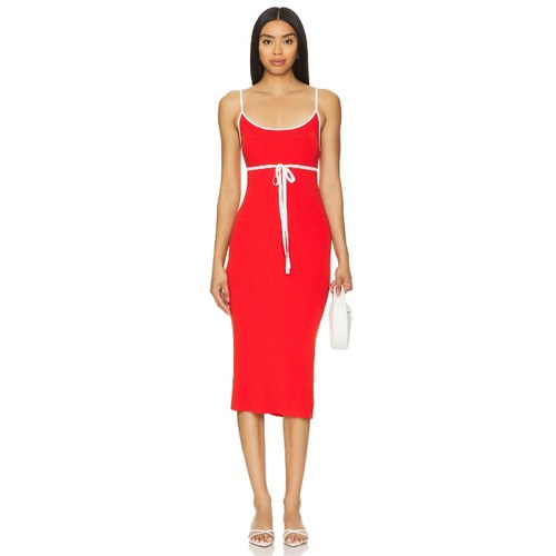 Amanda Uprichard LUCY 针织裙子红色REVOLVE小众新款