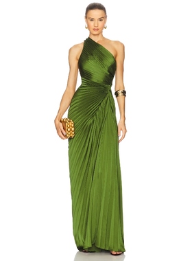 A.L.C. LARA 长裙 橄榄色REVOLVE小众新款