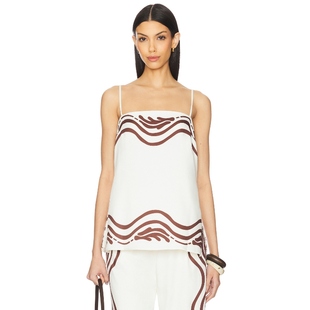 SEVEN WONDERS WISTERIA 上装 奶油色 y2k辣妹风REVOLVE小众新款