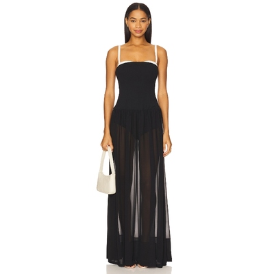 [冬季新品]Show Me Your Mumu HEPBURN 长裙 黑色REVOLVE小众