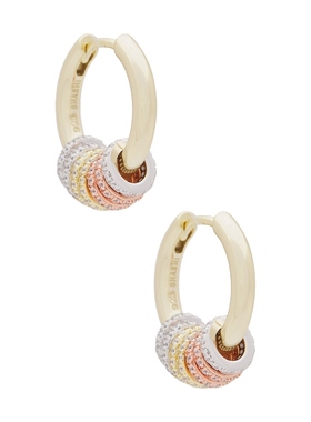 SHASHI GAIA PAVE 耳饰 金属金色REVOLVE小众新款