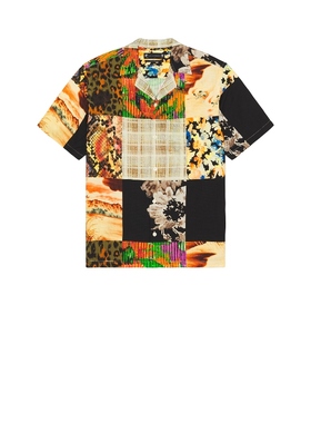 ALLSAINTS PATCHE 短袖衬衫 黑色REVOLVE小众新款