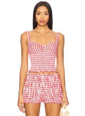 MAJORELLE ROXY 上装 红色REVOLVE小众新款