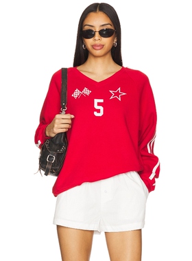 [春季新品]DAYDREAMER 5 STAR RACING 运动衫红色REVOLVE春季