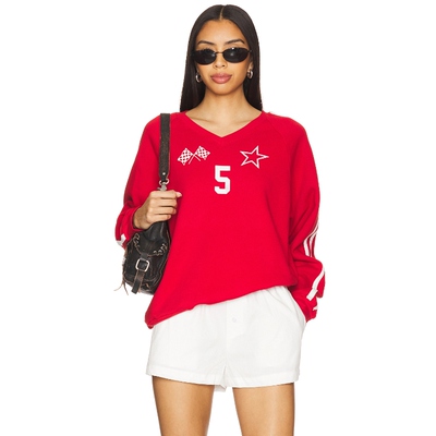 [夏季新品]DAYDREAMER 5 STAR RACING运动衫 红色REVOLVE春季