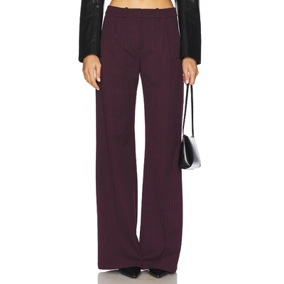 [春节穿搭]Amanda Uprichard 长裤酒红色REVOLVE