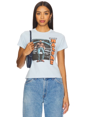 DAYDREAMER POSTY 图案T恤 Baby Blue y2k辣妹风REVOLVE小众新款