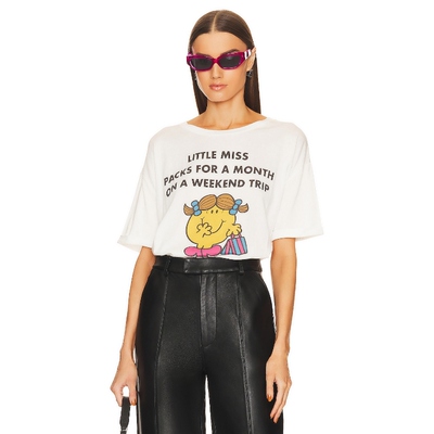 The Laundry Room 卡通图案宽松T恤白色圆领短袖休闲上衣REVOLVE