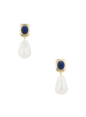 Casa Clara NEL 垂褶耳饰 蓝色REVOLVE小众新款