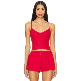 Intimates 小背心上装 THE TOP 红色REVOLVE小众新 CAMI Cou