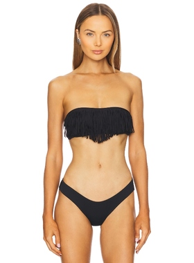 LSPACE DIXIE 比基尼文胸上衣 黑色 y2k辣妹风REVOLVE小众新款