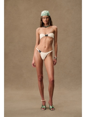 SAME for FWRD Hammer 90s Bikini Bottom 奶油色REVOLVE