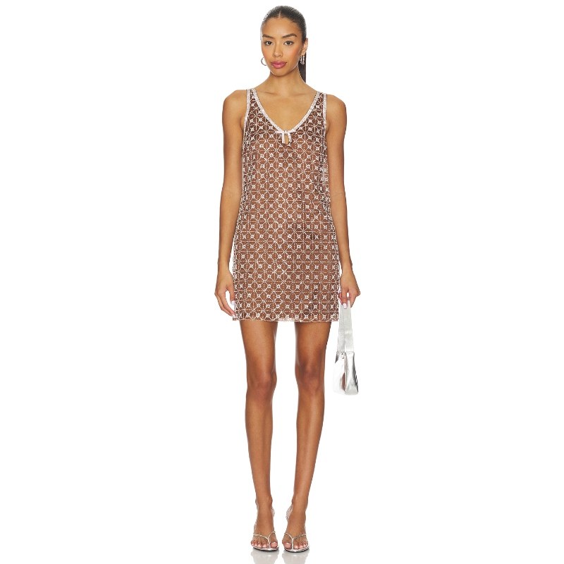 [冬季新品]SAYLOR JEANETTA 裙子 棕色REVOLVE小众