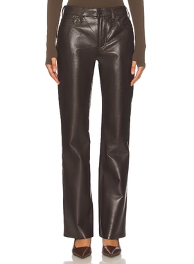 Citizens of Humanity GENOVA 皮裤 巧克力色REVOLVE小众新款