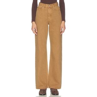 直筒 ECHO 棕黄色 美式 Dr. 复古风REVOLVE小众新款 Denim