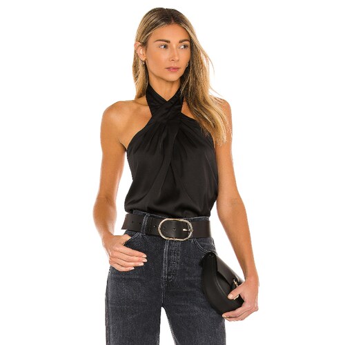 superdown Amerie Pleated Halter Toprevolve时尚小众新款