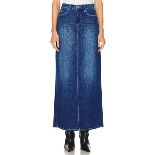 L'AGENCE MIRIAM 长款半身裙 蓝色 REVOLVE小众新款