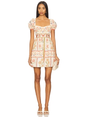 Agua Bendita ROSAL 裙子 Tan,CoralREVOLVE小众新款