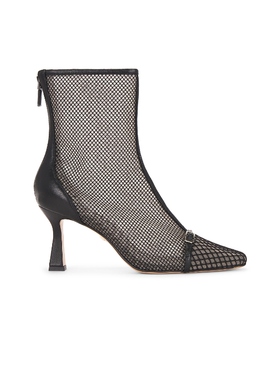 Lola Cruz MESH ANKLE 短靴 黑色 女款REVOLVE小众新款