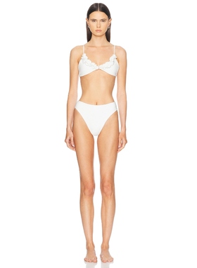 Maygel Coronel KRASSI 比基尼套装 象牙白REVOLVE新款