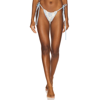 ASTA RESORT Lio Jacquard Bikini Bottom 白色revolve