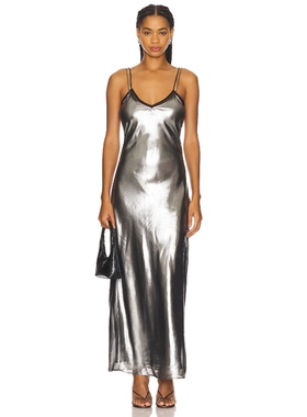 [冬季新品]Tyler McGillivary ESTELLE 裙子 金属银色REVOLVE小众