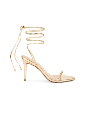 [春季新品]FEMME LA 3.0 BARELY 高跟 金属金色REVOLVE小众