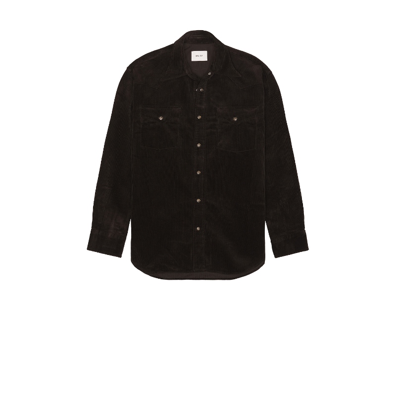 [秋冬新品]NN07 Ricky Cord Shirt 巧克力色REVOLVE小众
