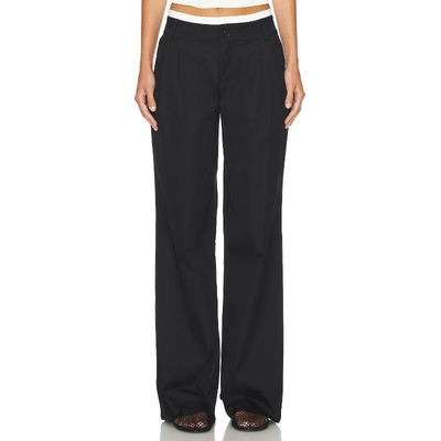 ALL THE WAYS 黑色长裤美式休闲风西装裤宽松阔腿裤REVOLVE新款