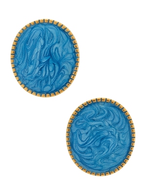 Galley Los Angeles MAY 铆钉耳饰 revolve小众新款 蓝色