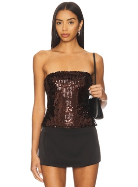 Runaway The Label ANETTE 上装 巧克力色 y2k辣妹风REVOLVE小众