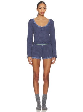 [海外直邮]Free People SPRING BREAK 睡衣套装 蓝色REVOLVE小众