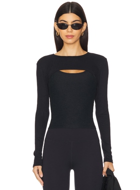 [冬季新品]Beyond Yoga FORMATION 短茄克衫黑色y2k辣妹风REVOLVE