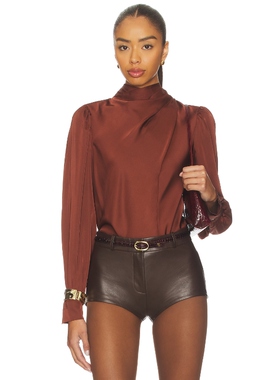 ASTR the Label IVONNE 上装 棕色 y2k辣妹风REVOLVE小众新款