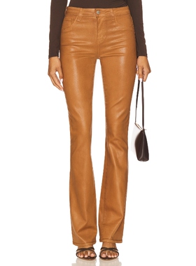 [春季新品] L'AGENCE SELMA 牛仔长裤 棕色 复古设计REVOLVE小众