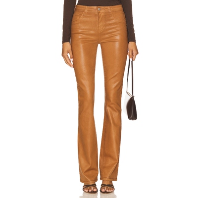 [春季新品] L'AGENCE SELMA 牛仔长裤 棕色 复古设计REVOLVE小众