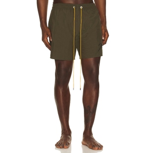 深绿色REVOLVE小众新款 Rhude 短裤