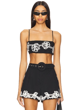 [春季新品]HEMANT AND NANDITA BANDEAU 上装黑色REVOLVE小众新款