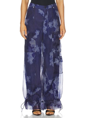 [春季新品]AMUR BRIDGETTE 工装长裤 蓝色 美式休闲风REVOLVE小众