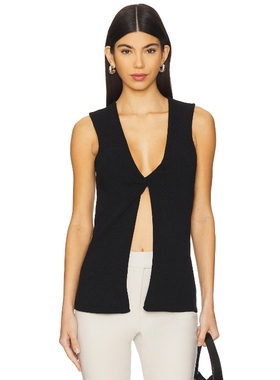 Bec + Bridge Milla Twist Tank Top 黑色 y2k辣妹风REVOLVE小众